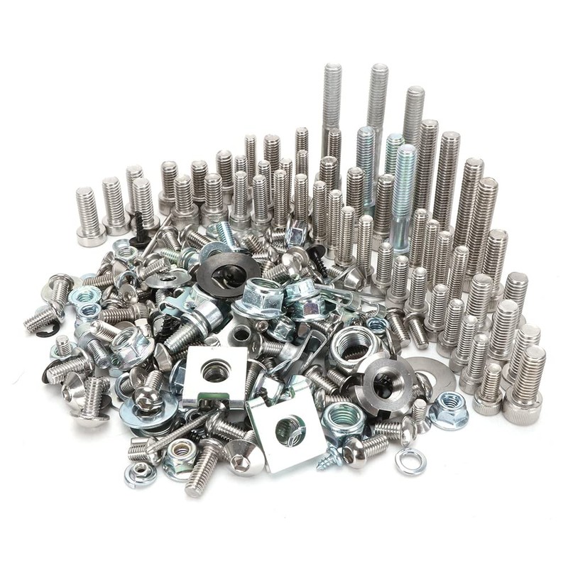 BIUGERCN Motorcycle Fairing Bolts Body Bolts Nuts Billet Steel for