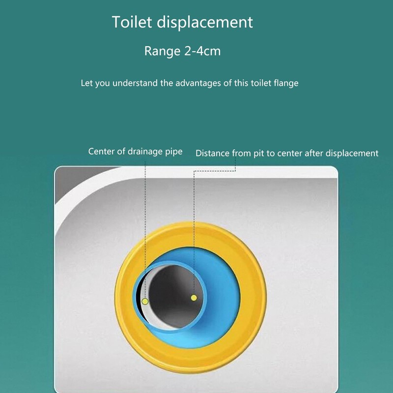 Industrial Toilet Offset Flange Seal Easy Install Toilet Shifts Flange