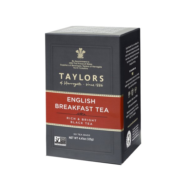 Taylors of Harrogate English Breakfast, 50 Teabags (Pack of 6)