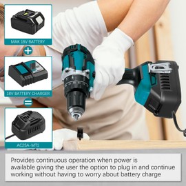 YNDZ New Version 110V to 18V DC Converter,Power Source Option for Ma-Kita 18V LXT Cordless Tools,AC to DC Converter 500W,120V to 20V Power Supply, AC Plug Transformer Adapter