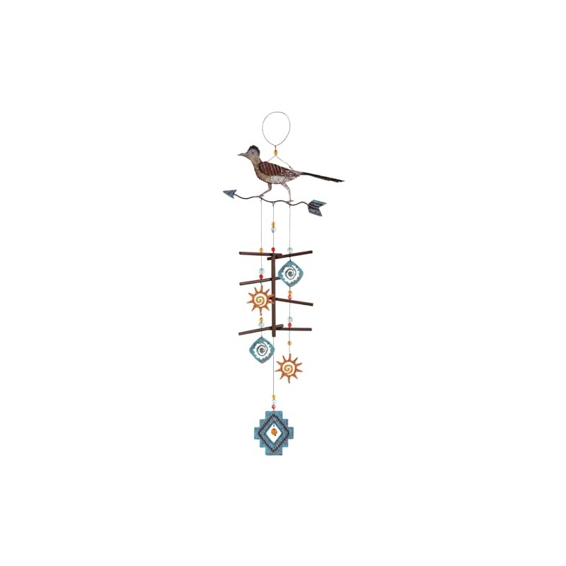 Black Forest Décor Southwest Roadrunner Windchime - Metal Wind Chime