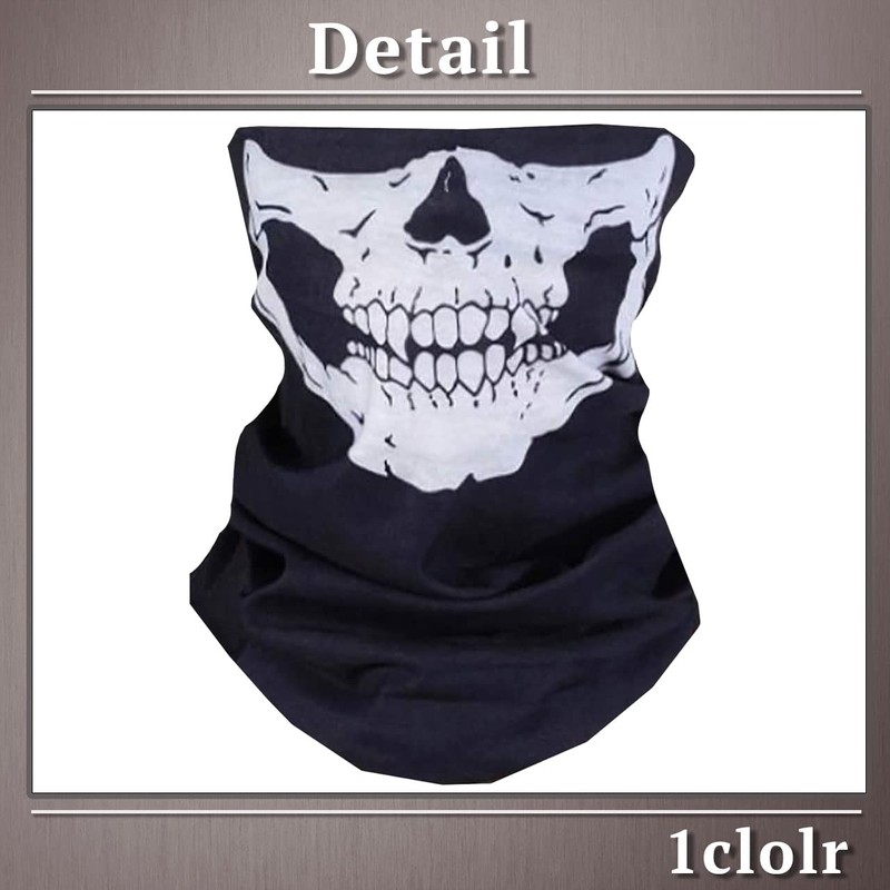 ONE LIMITATION FK003 Men's Face Guard, Skull Neck Warmer, Airsoft