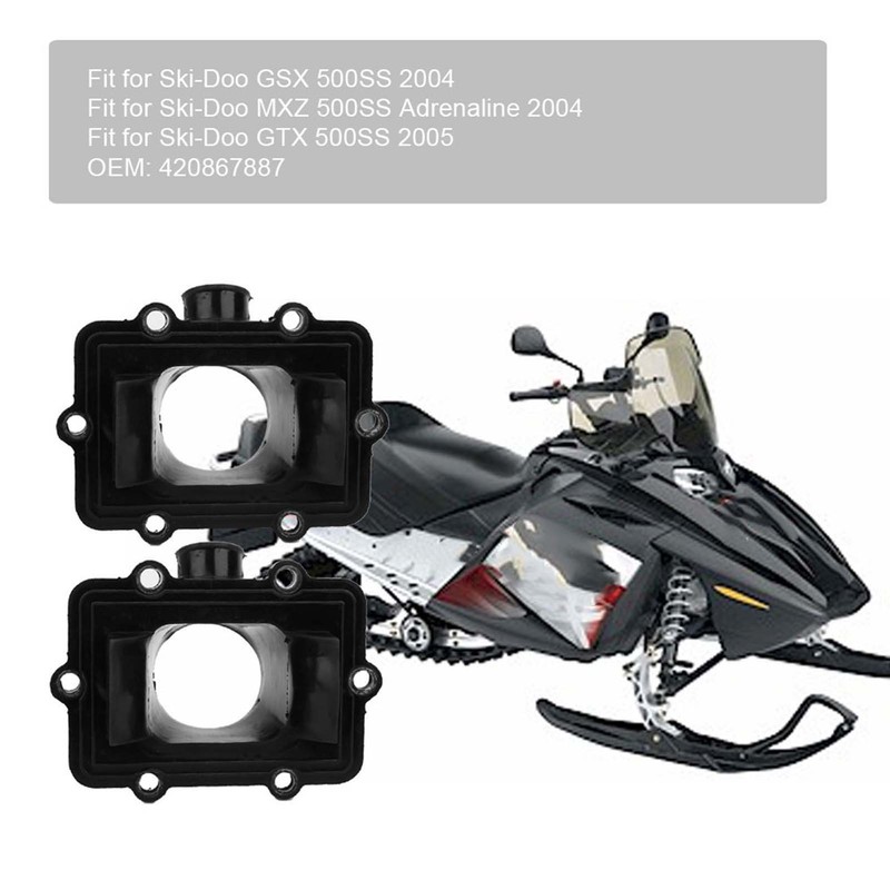 2Pcs Carburetor Intake Manifold Boot Fit for Ski Doo GSx