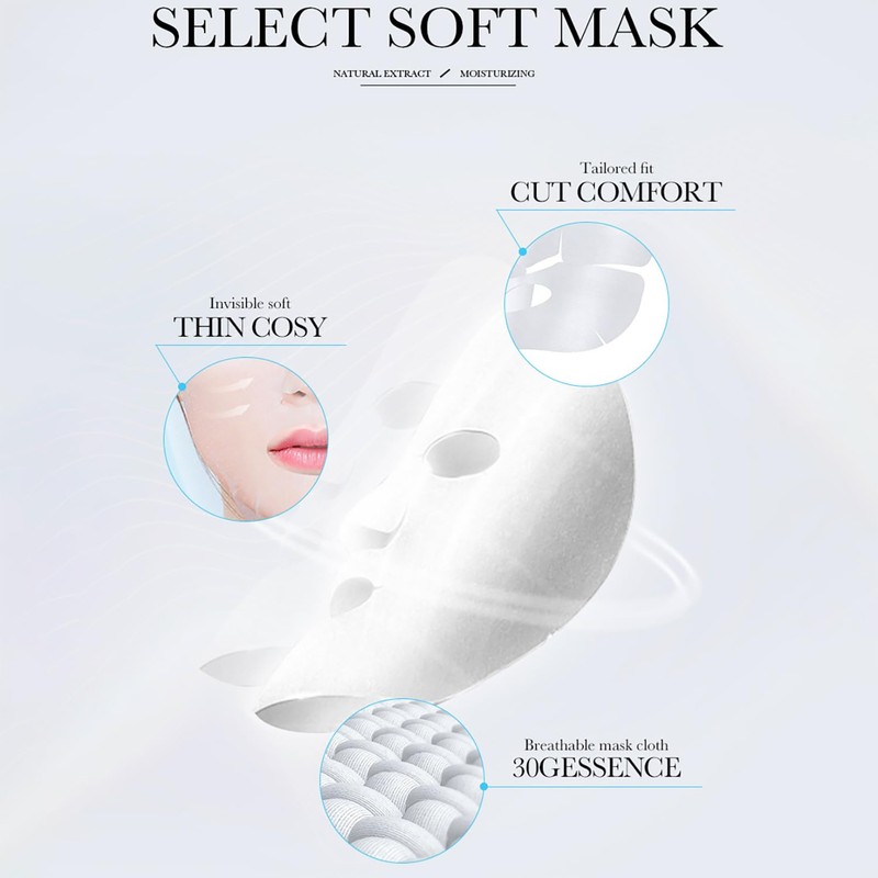 BIOAQUA Facial Mask Firming Deeply Nourish Moisturizing 98% Natural Extract