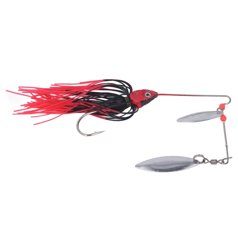 4pcs Fishing Rotating Sequin Aluminum Alloy Composite Beard Lures for