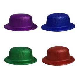 12 Sombrero Bombin Diamantina Colores Disfraz Mayoreo Color