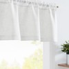 TOPICK White Net Valance Kitchen Curtain 16 Inch Drop Short