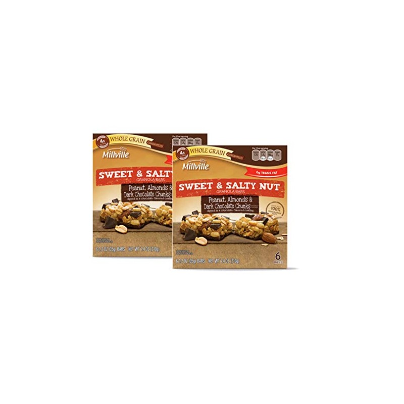 Millville Whole Grain Sweet & Salty Peanut, Almond & Dark