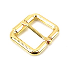 VersaKits 4 Pcs Belt Buckles Replacement 1 Inch Heavy Duty Gold Single Prong Pin Buckle Hardware for Bag Strap Leather Belt Sewing