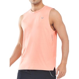 NORTHYARD Men's Workout Tank Tops Quick Dry Running Shirts Sleeveless Muscle Shirts Athletic Training Sports Pink 3XL