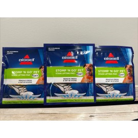 Bissell Stomp 'n Go Pet Stain Lifting Pad+ OXY 5 Pack Discontinued New Sealed