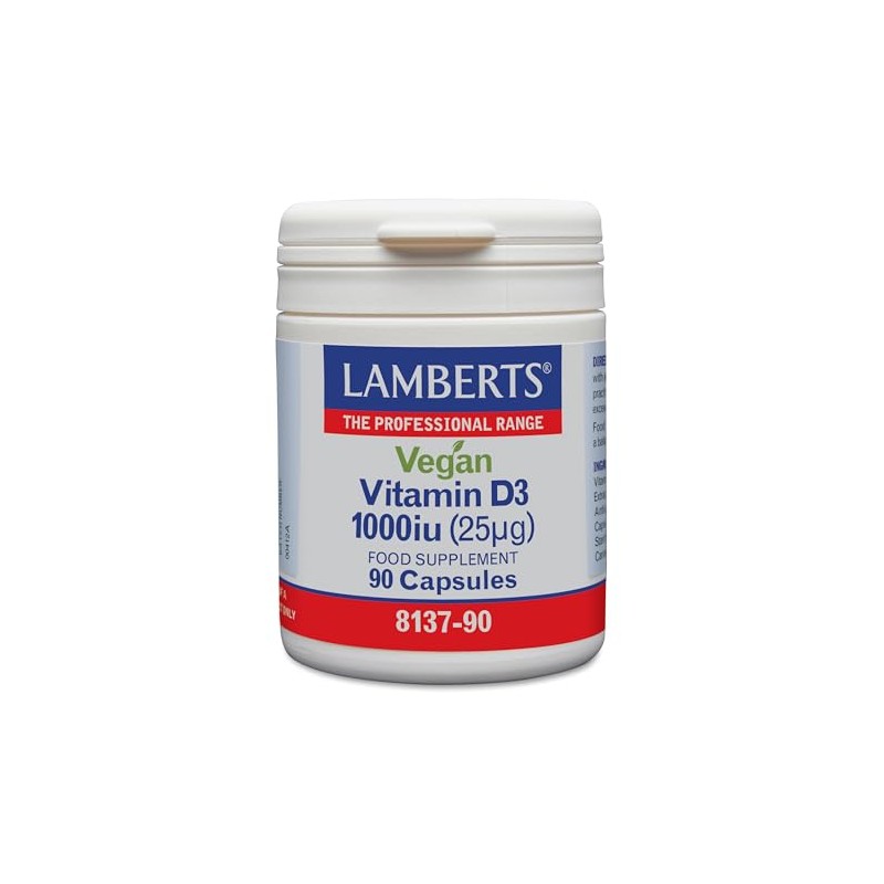 Lamberts Vegan Vitamin D3 1000iu Capsules 90