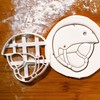 Set of 3 Roller Skating themed Cookie Cutters (Skate Helmet,