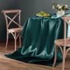Homiest 1 Pack 60 x 102 Inches Satin Tablecloth Hunter
