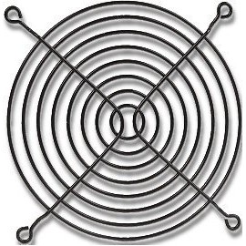 80mm Black Fan Grill/Guard