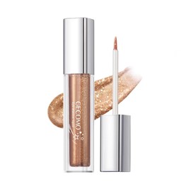 HESBUTY Liquid Gold Pearl, Glitter Eyeshadow, Eye Makeup, Single Color, Long Lasting Natural Shine, Suitable for Adult Makeup (03-Gold Shards of Fairy Tales)