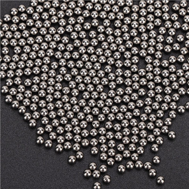 Stainless Steel Polishing Beads Burnishing Ball Jewelry Polishing Accessory (2mm)