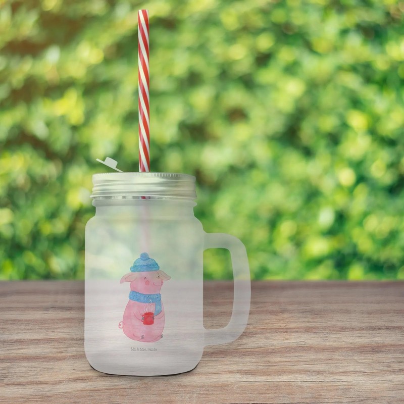Mr. & Mrs. Panda Glass, Summer Glass, Mason Jar Drinking