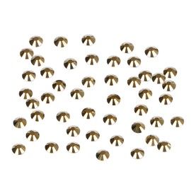 288PCS Art Nail Rhinestones non Hotfix Glue Fix Round Crystals Glass Flatback for DIY Jewelry Making with one Picking Pen (ss30 288pcs, Aurum)