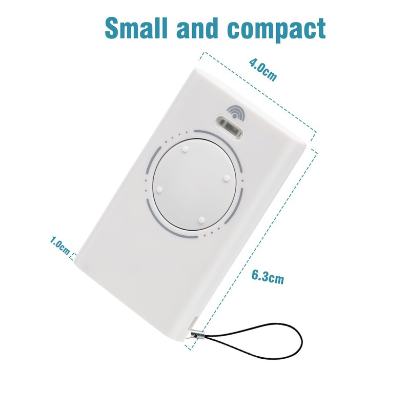 2 x Garage Door Remote Control for Gates 433MHz Compatible