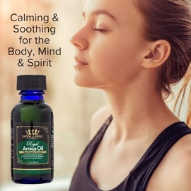 IMPERIAL BEING Royal Arnica Oil C Organic Herbal Blend for Muscle Recovery, Bruise Support, Joint Flexibility, Skin Vitality C Longer Lasting Than Arnica Cream or Gel C Infused with Essential Oils (2oz)