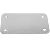 Stainless Steel Backing Reinforce Plate for Motorcycle License Plate, Chrome