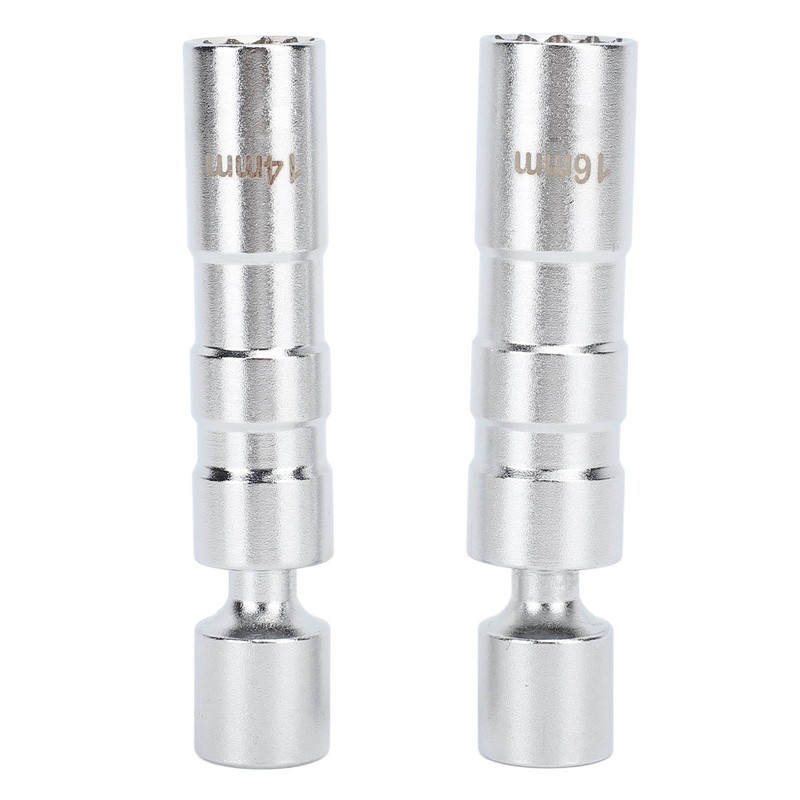 2pcs Spark Plug Socket Magnetic 14mm 16mm Thin Wall Spark