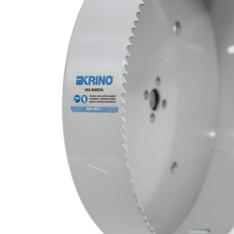 KRINO 2106006200 HSS Bi-Metal Holesaw Variable Serrations, Grey, 62 mm