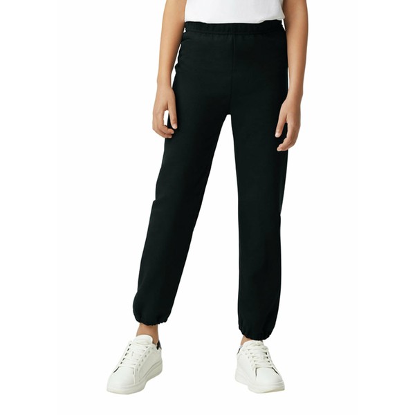 Gildan Pantalones Deportivos elásticos Juveniles, Estilo G18200B, Negro, Medium