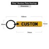 Pixly® Daddy Licence Plate Keychain, Mini UK Number Plate Keyring,