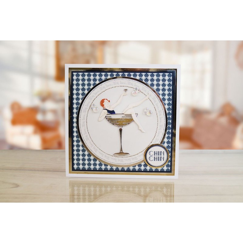 Tattered Lace Essentials Cocktail Glass Die - ETL558