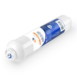 Aquaboon 4-Pack of Premium Inline Post/Carbon Polishing Water Filter Catridge for Reverse Osmosis System Standard Size (Quick Connect Fiting) RO Water Filter Replacement Compatible with ICF-10, 4-Pack