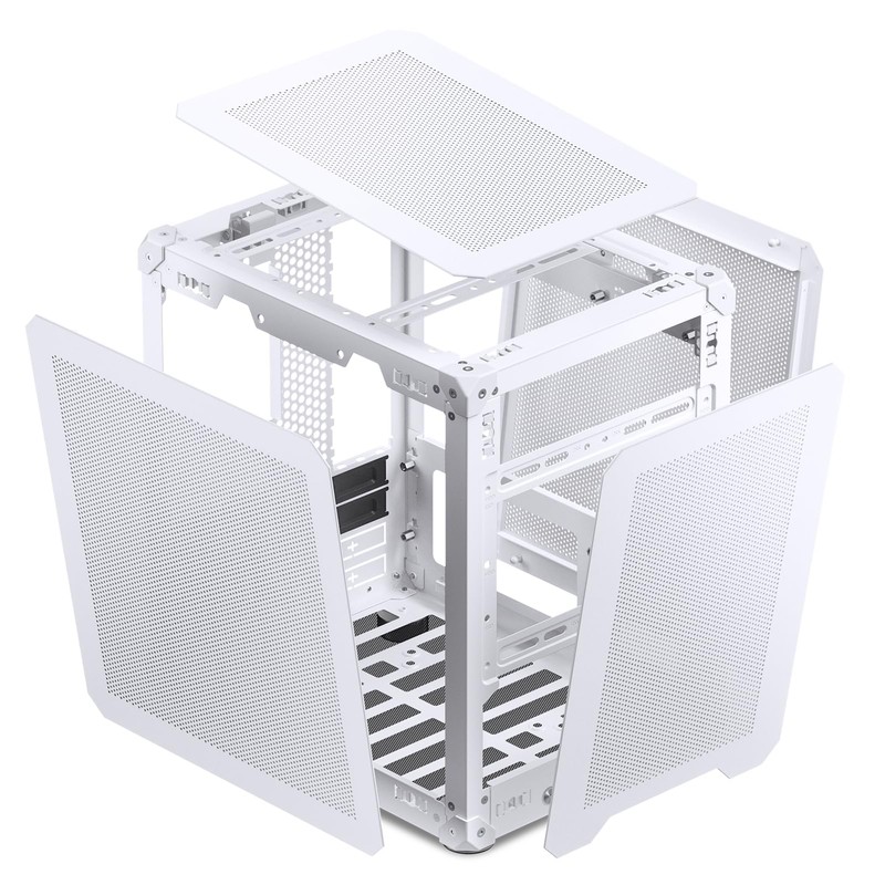 JONSBO C6 White Mini MATX Mesh Case,Simple Compact Desktop Micro
