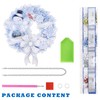 Christmas Diamond Art Painting Wreath Hanging Sign Decorations, DIY 5D