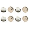 x4 Air Bleeder & Blank Cap Set Manual Radiator AIR