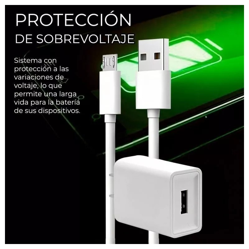 EGTMA Kit 3 Piezas Cargadores Micro Usb V8 Para Teléfonos