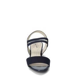 LifeStride Yolo Sandalias de cuña para Mujer, Marino, 8W US