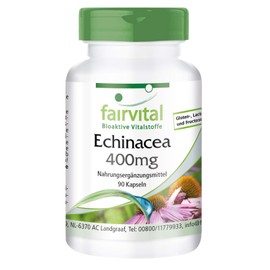 Echinacea (Echinacea Purpurea Red Echinacea 400mg, Vegan, without silicon Dioxide 90 Capsules – Supports the Immune System and Detox Tip