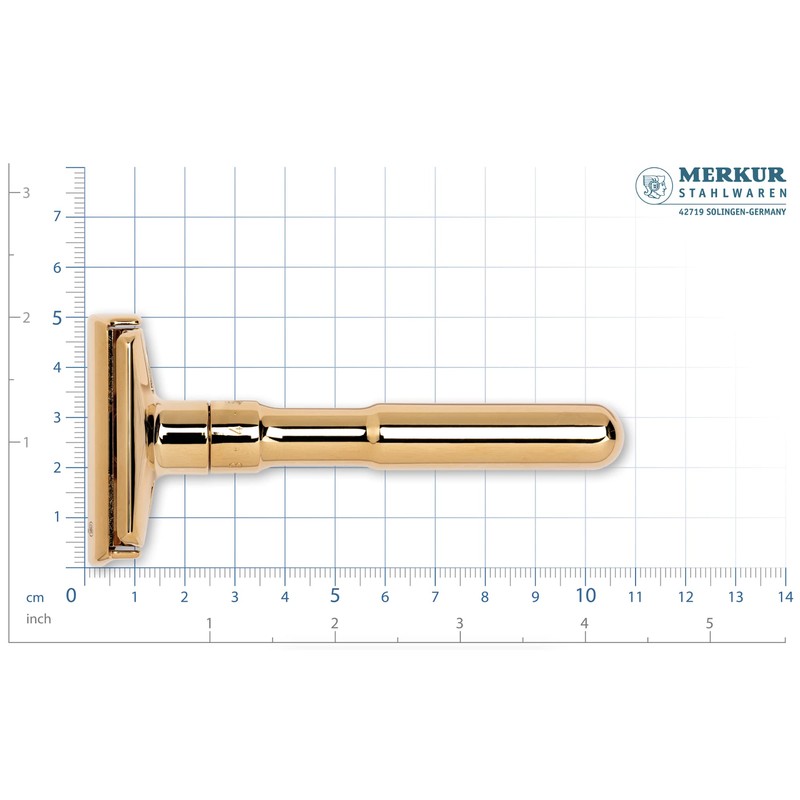 MERKUR Safety Razor 702003 | Design Classic Gloss Gold |