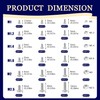 Dianrui 1120PCS 304 Stainless Steel Metric Micro Screws Nuts Assortment,