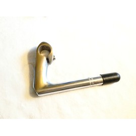 Fixed Single Speed Classic Two-Piece Handlebar Stem Handlebar Clamp 2-Piece 22.2 mm 25.4 80 mm, Silber