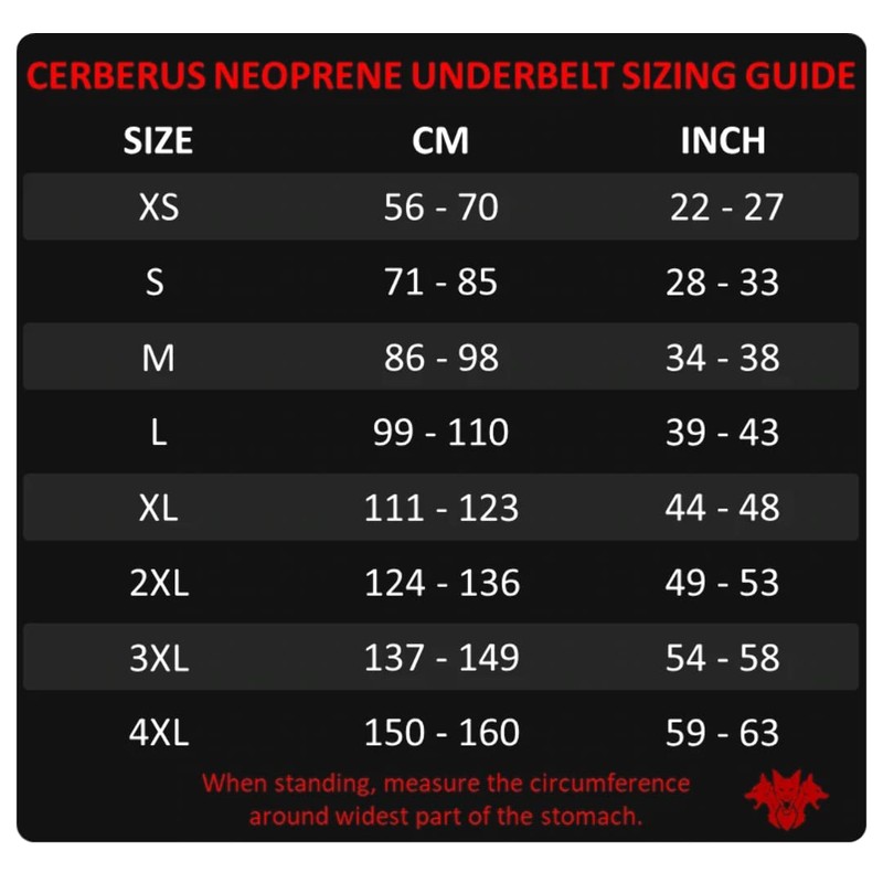 7mm Neoprene Underbelt 4XL