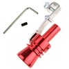 LanCo Turbo Whistle Exhaust Pipe BOV Simulator Valve Aluminium Red