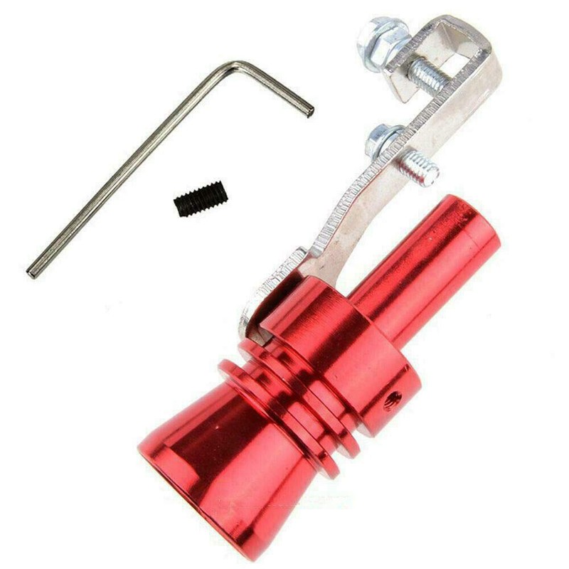 LanCo Turbo Whistle Exhaust Pipe BOV Simulator Valve Aluminium Red
