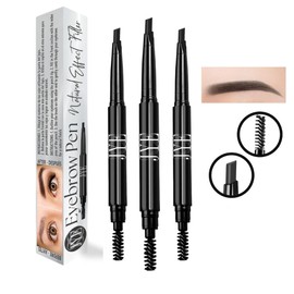 JYE Lapiz Definidor de Cejas, Delineador de Cejas, Impermeable larga duración, Maquillaje para cejas. 3 PIEZAS Color NEGRO