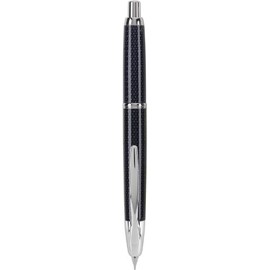 PILOT Vanishing Point Collection Retractable Fountain Pen, Blue Carbonesque with Rhodium Accents, Blue Ink, Fine Nib (60149)