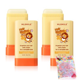 MLSMILE 2pcsHair Styling gel for Baby Hair Wax Stick with Built-in Comb Wax Stick for Hair Slick Stick Hair Care for Kids Styling Waxes for Fly Away & Edge Frizz Hair Refreshing Non-Greasy