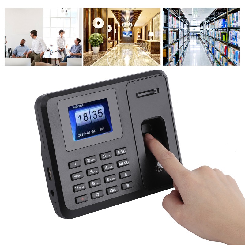 USB Standalone Time Attendance 2.4in TFT LCD Screen Password Fingerprint
