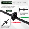 50PCS Nylon Universal Cable Tie Buckle,Durable Self-Locking Zip Ties with
