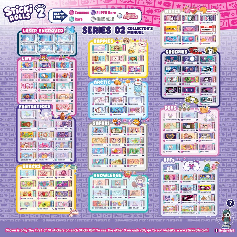 Sticki Rolls Sky Castle Sticki Station S2, adesivi indossabili condivisibili,